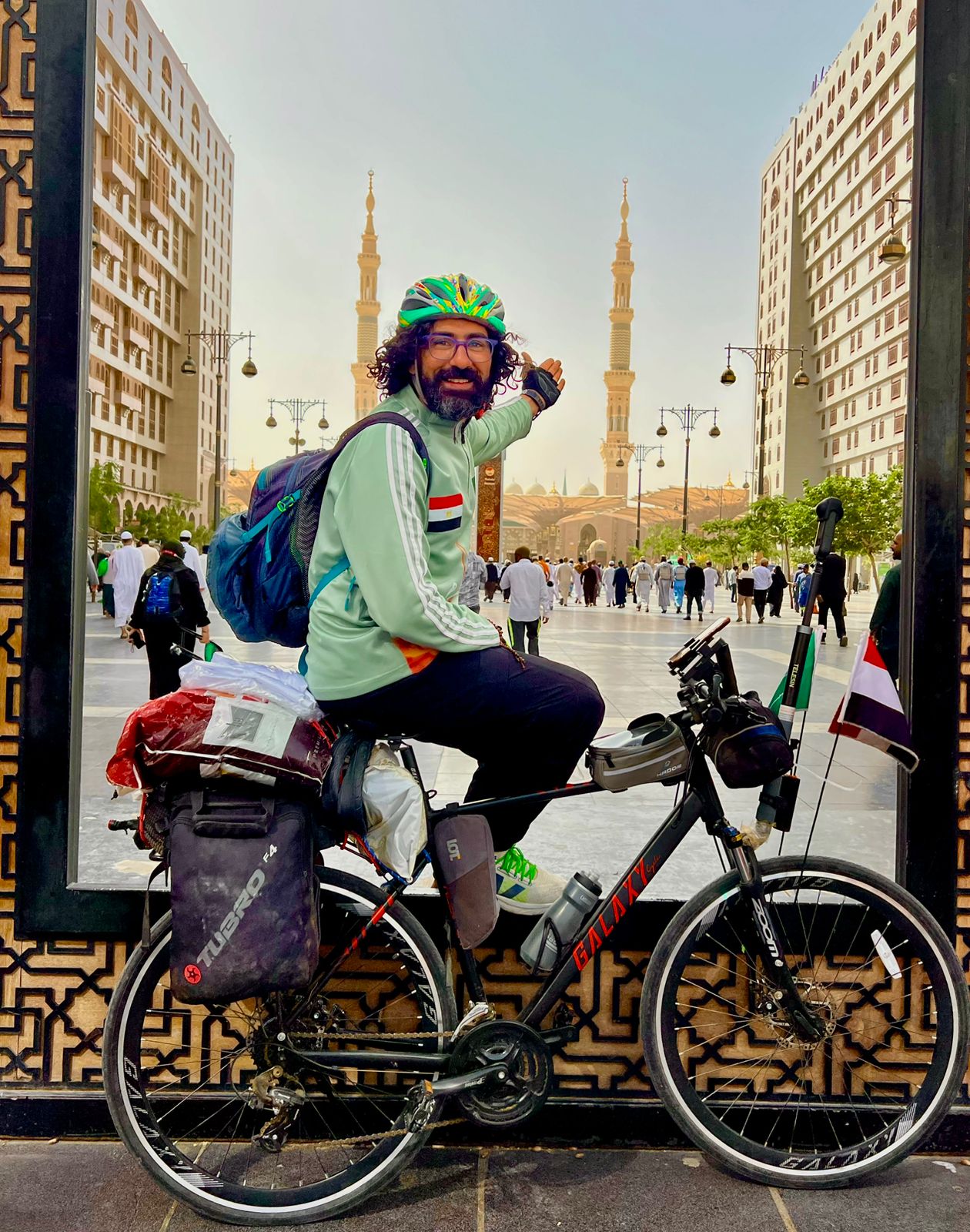 محمد بعد وصوله السعودية