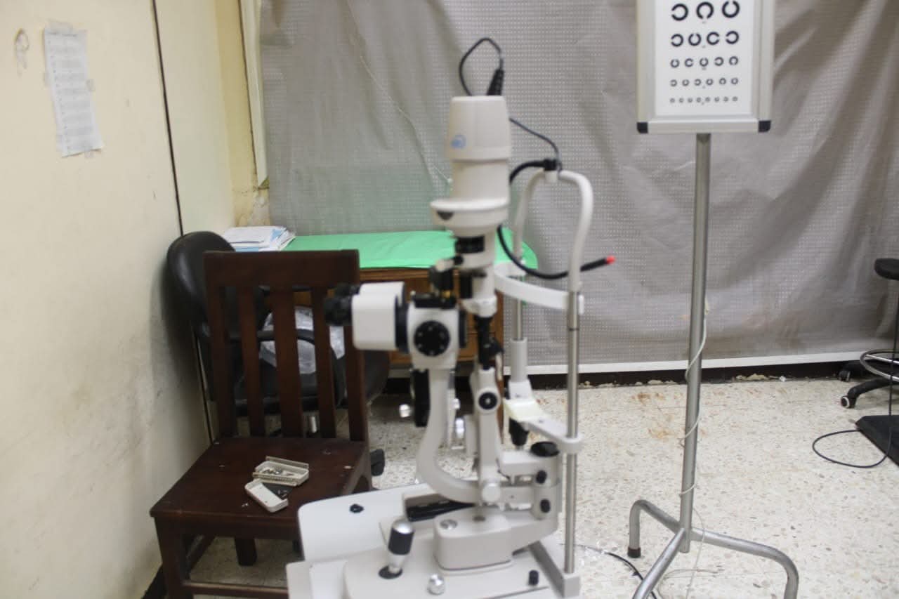 دعم قسم الرمد بمصباح شقى