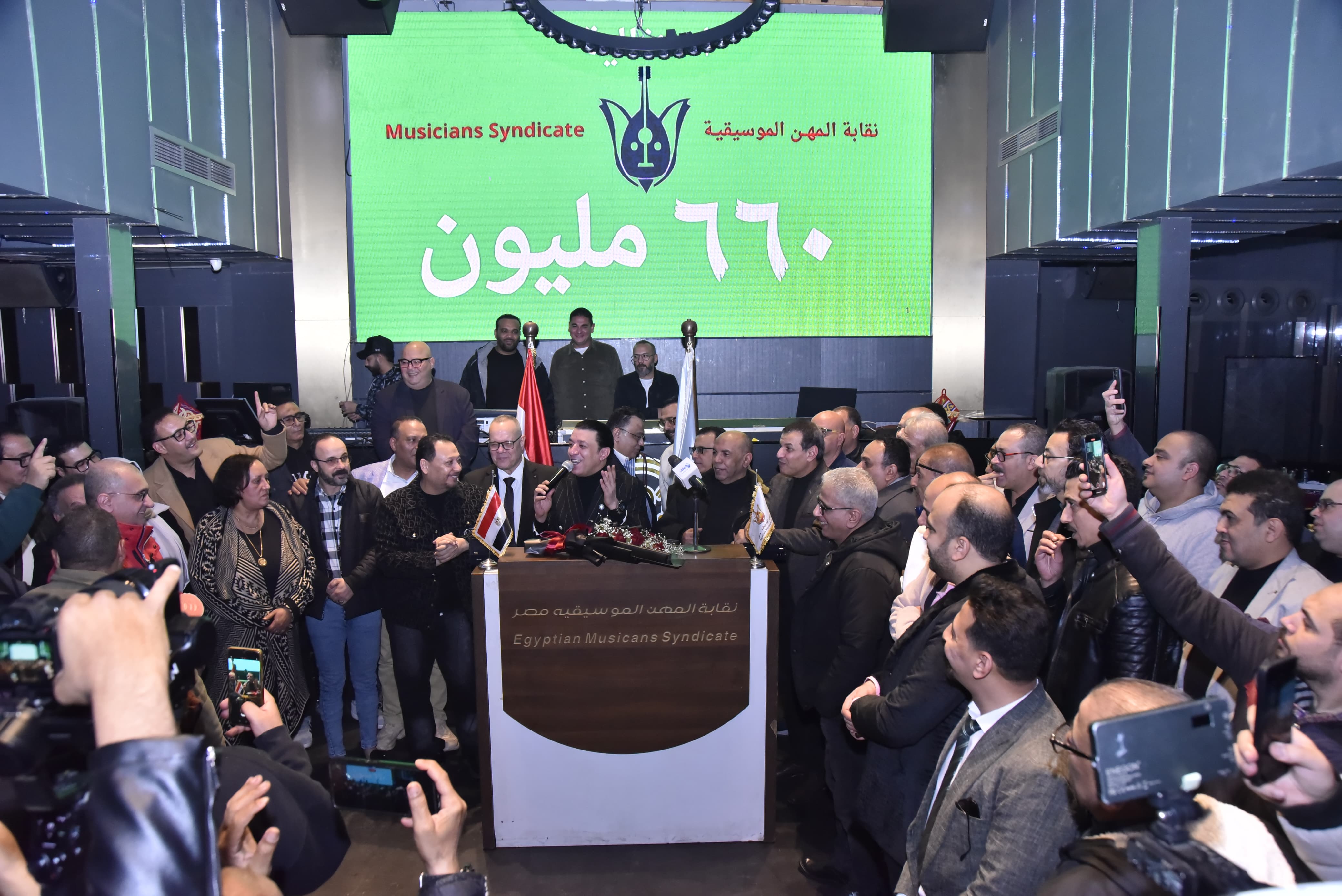 من حفل افطار نقابة الموسيقيين