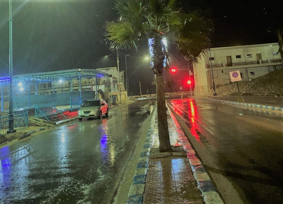 امطار الخير تهطل ليلا على مطروح