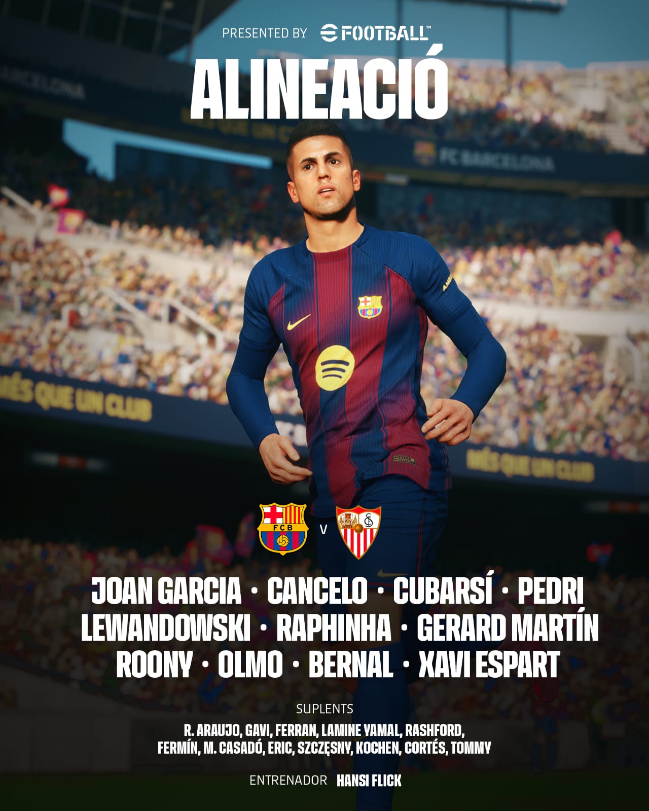 تشكيل برشلونة ضد إشبيلية