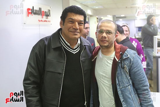 باسم سمرة يزور اليوم السابع