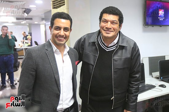 باسم سمرة يزور اليوم السابع