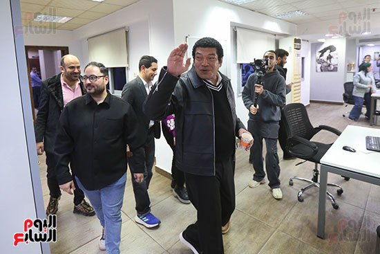 باسم سمرة يزور اليوم السابع