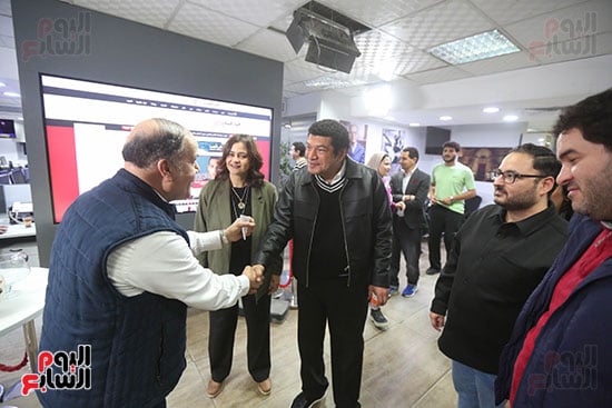 باسم سمرة يزور اليوم السابع