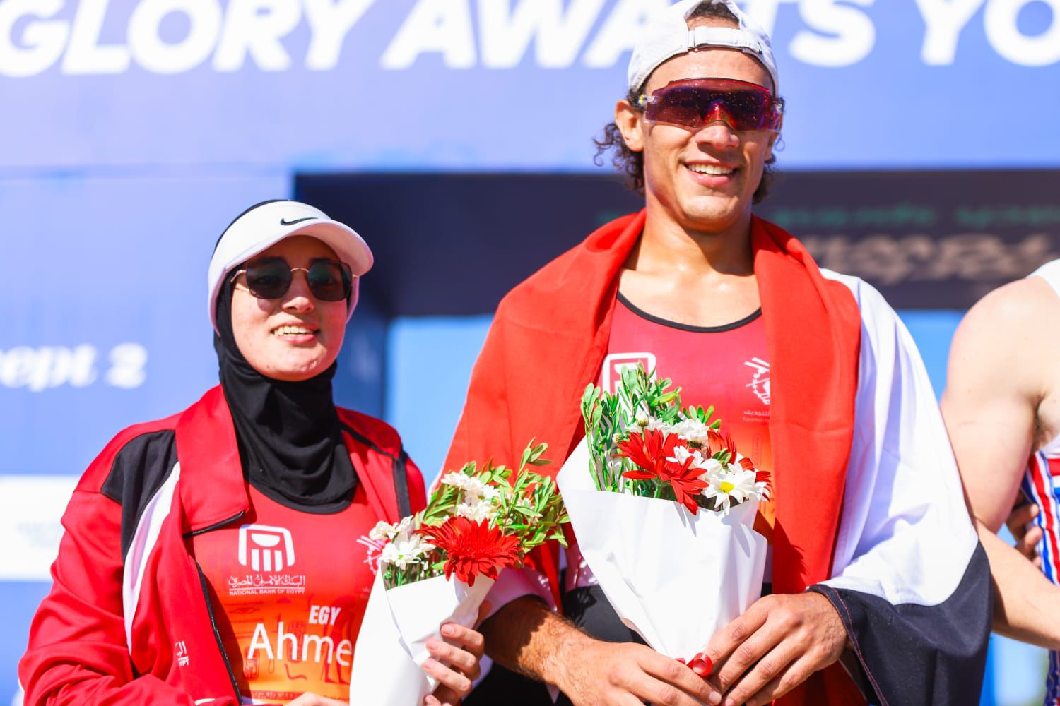 لحظة تتويج البطلة آيات إبراهيم لحظة تتويج البطلة آيات إبراهيم