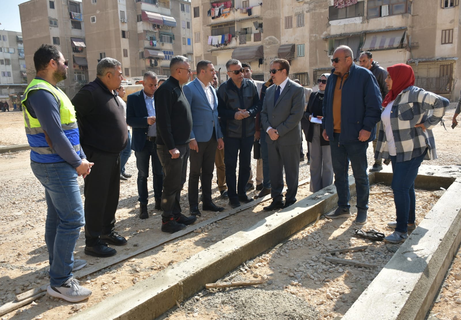 المحافظ يتابع اعمال التطوير