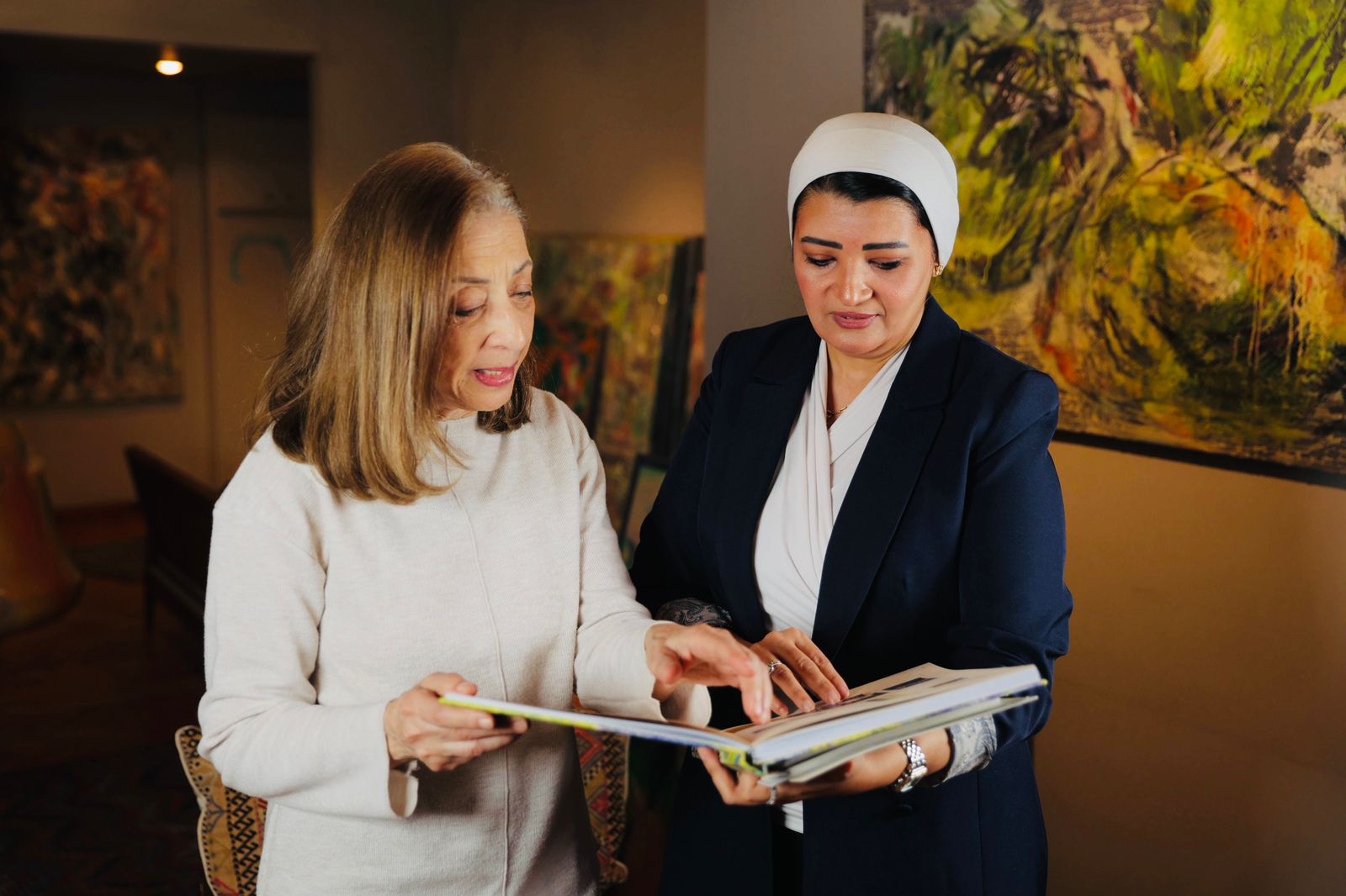 همت سلامة ونازلي مدكور