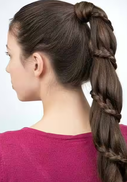 ذيل حصان ملفوف