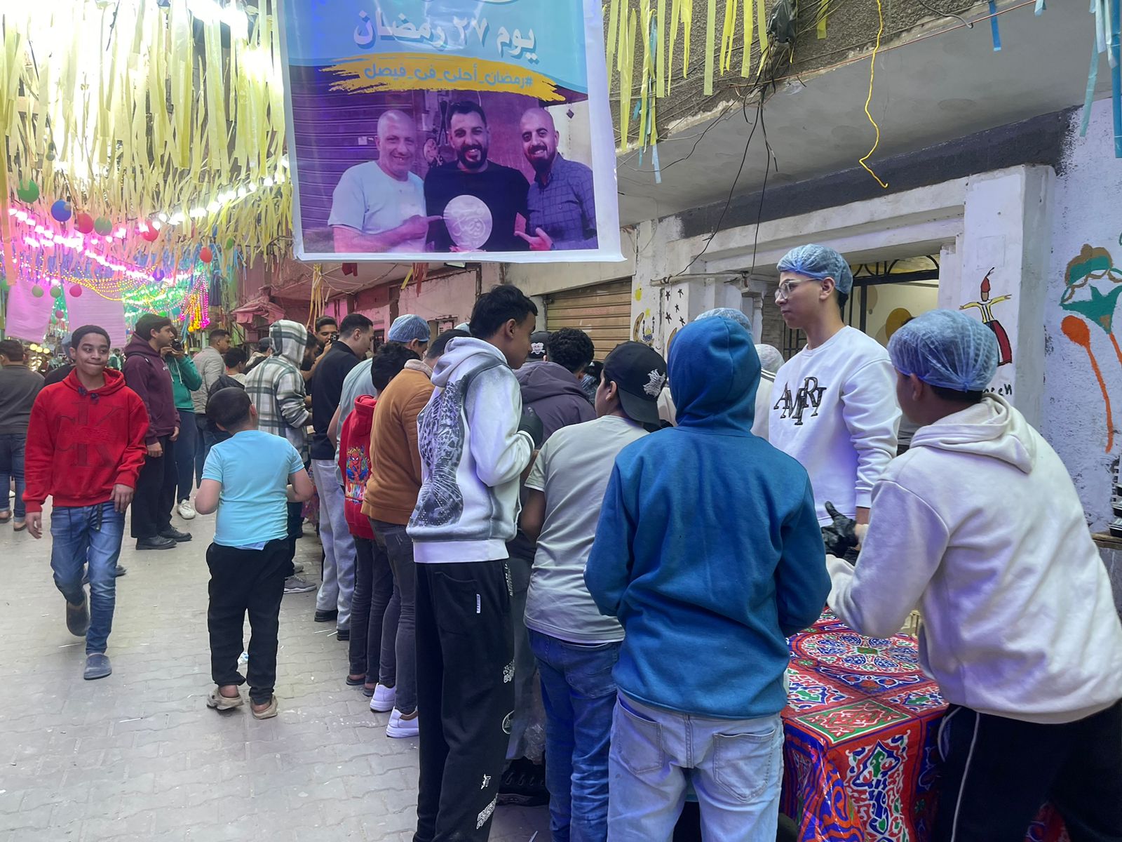 جانب من فرحة أهالى فيصل