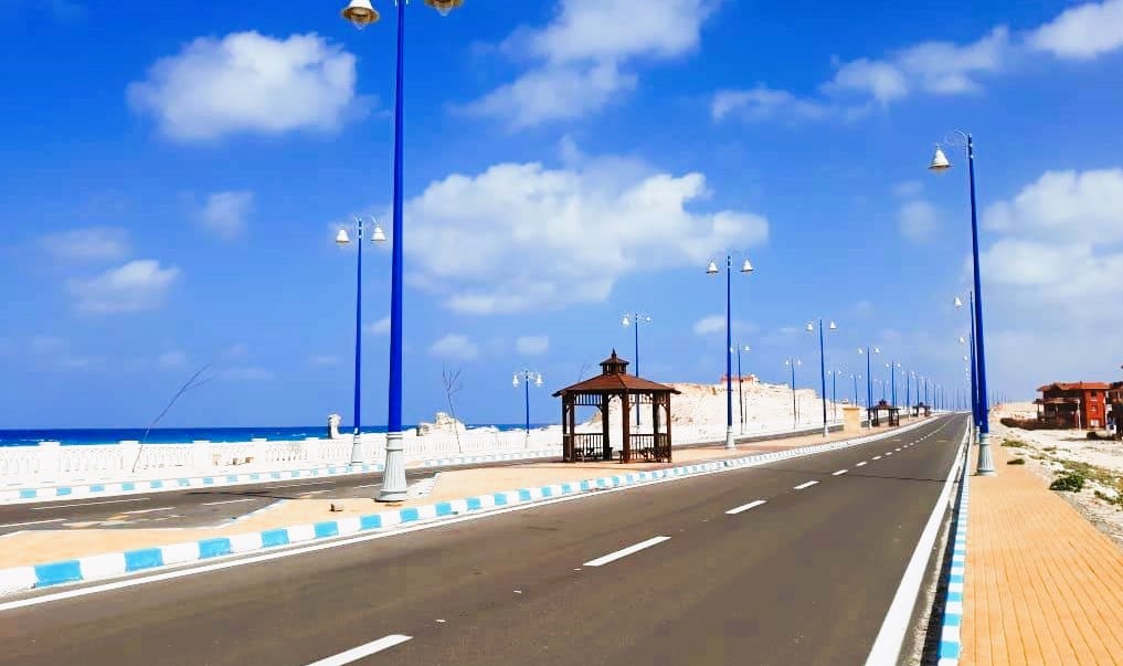 كورنيش مطروح الجديد غرب المدينة