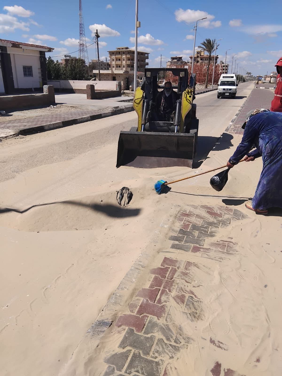 تجهيز كورنيش جمصة لإستقبال المواطنين