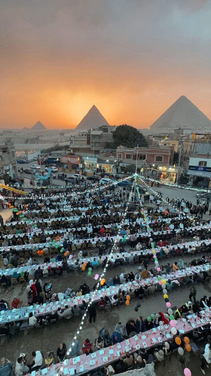 أهالى نزلة السمان ينظمون إفطارا جماعيا مبهرا (2)