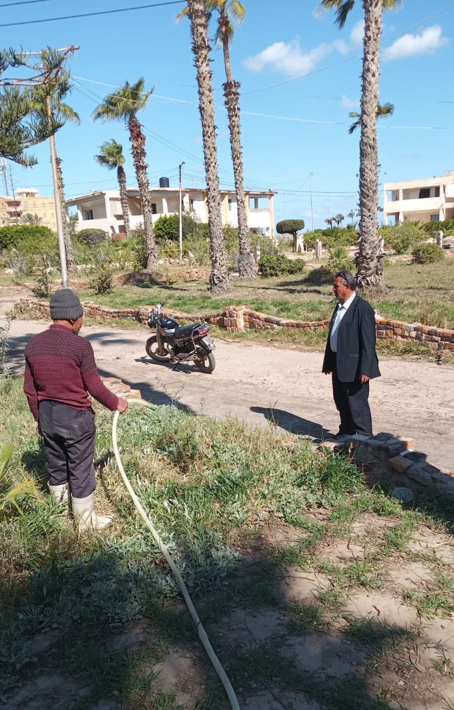 ري الزراعات داخل الحدائق العامة