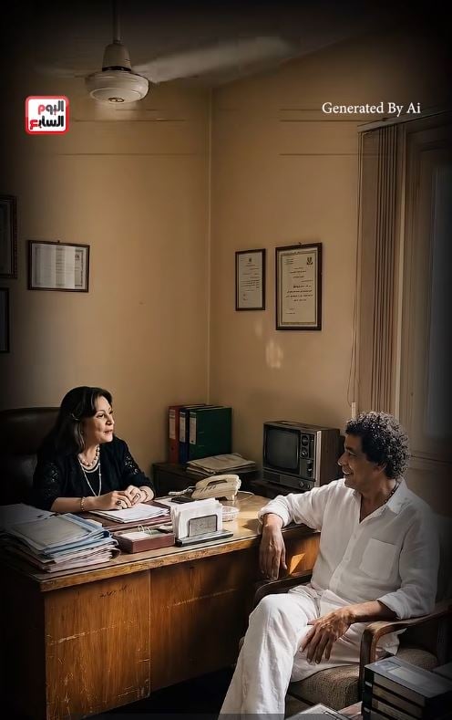 محمد منير ومنى أبو النصر