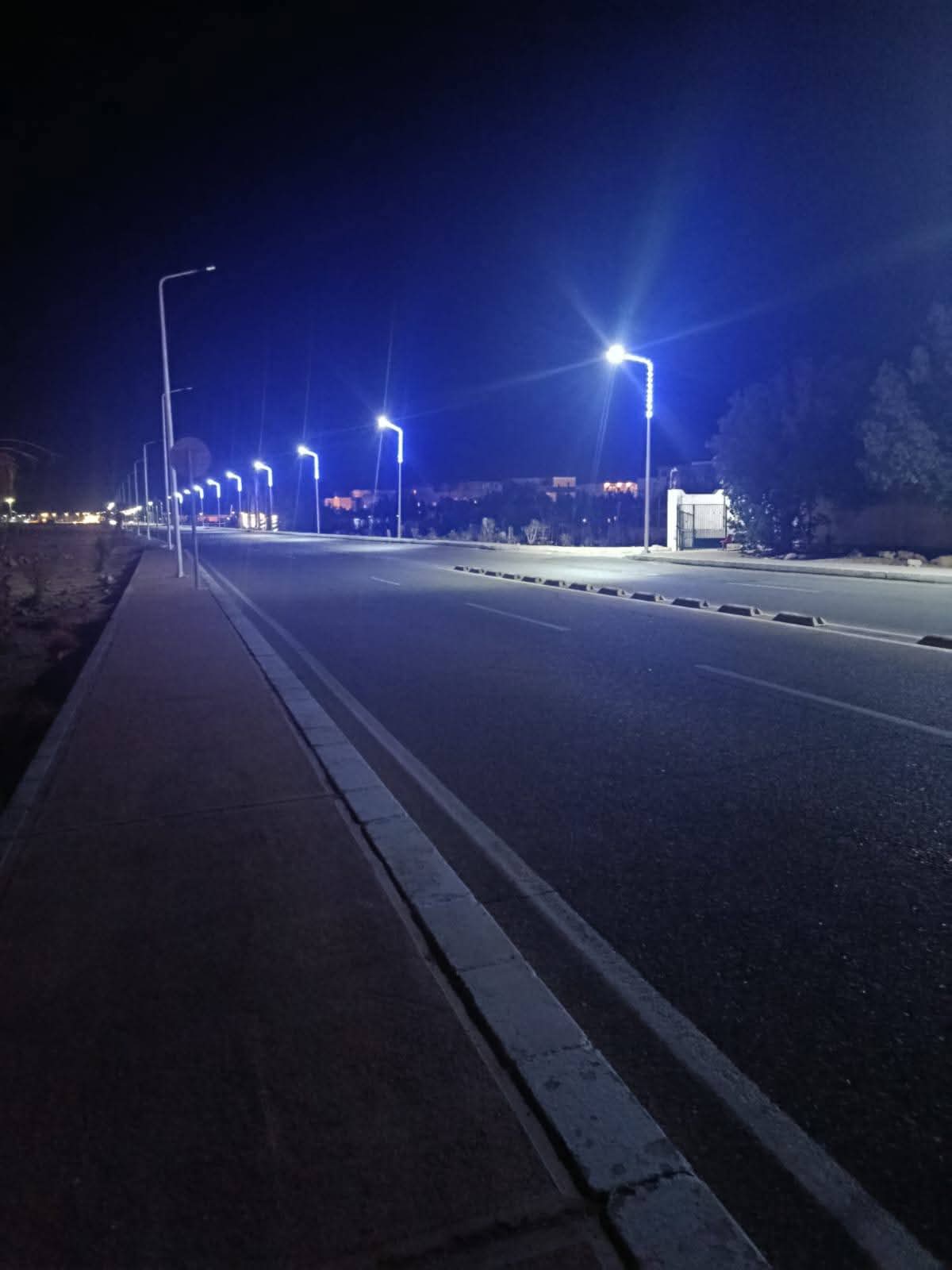 اضاءة شوارع مدينة دهب اضاءة شوارع مدينة دهب