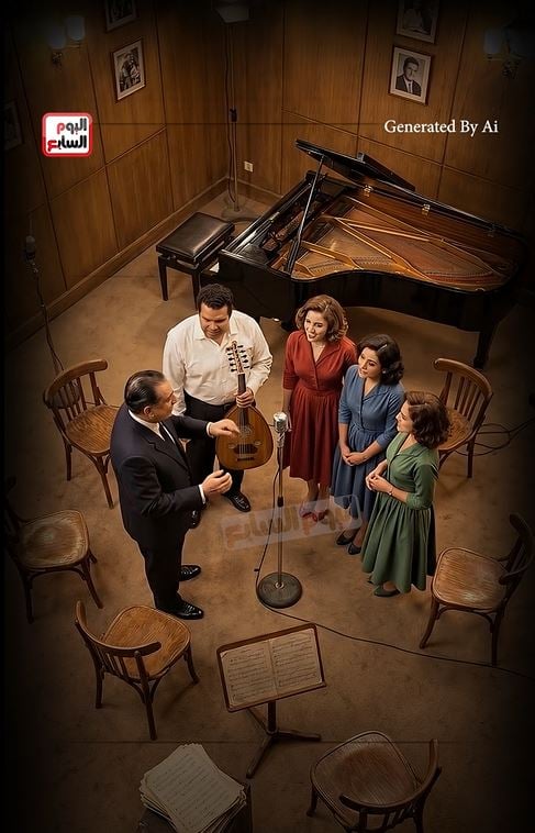 أُثناء تسجيل اهو جيه يا ولاد