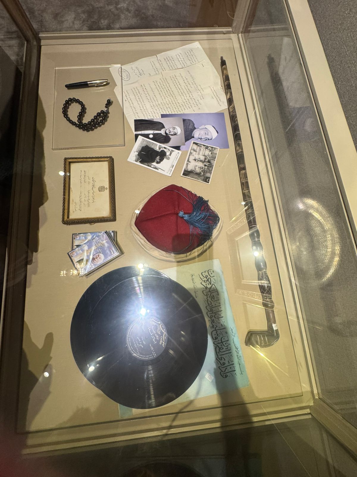 متعلقات طه الفشنى فى المتحف