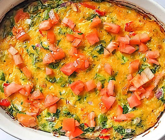 بيض بالخضار