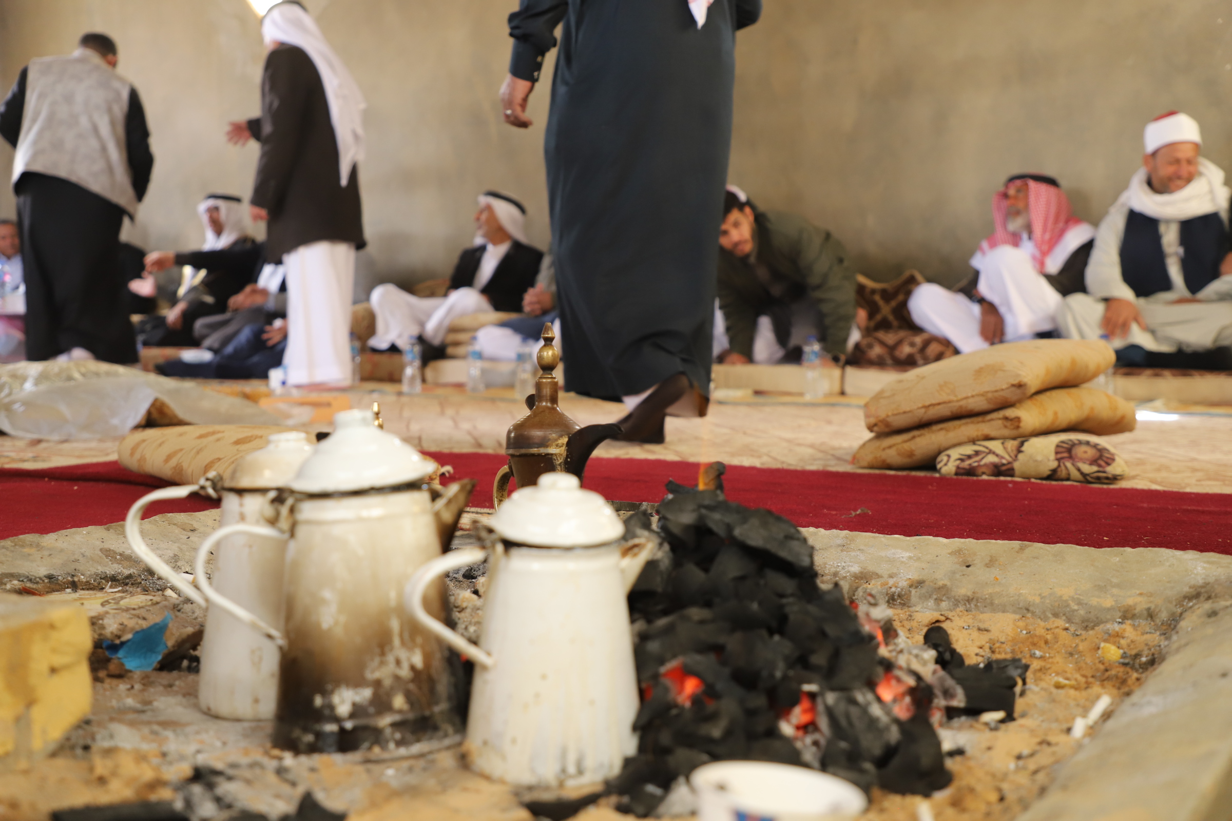 القهوة العربية حاضرة