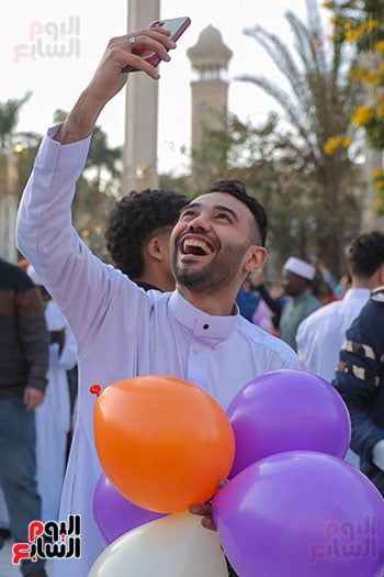 صلاة عيد الفطر بمسجد الحسين (1)