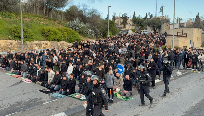 صلاة العيد فى محيط المسجد الأقصى