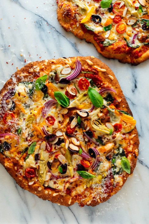 بيتزا بالخضروات