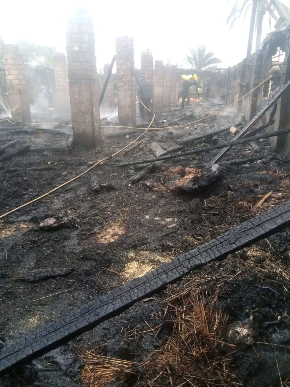 آثار الحريق