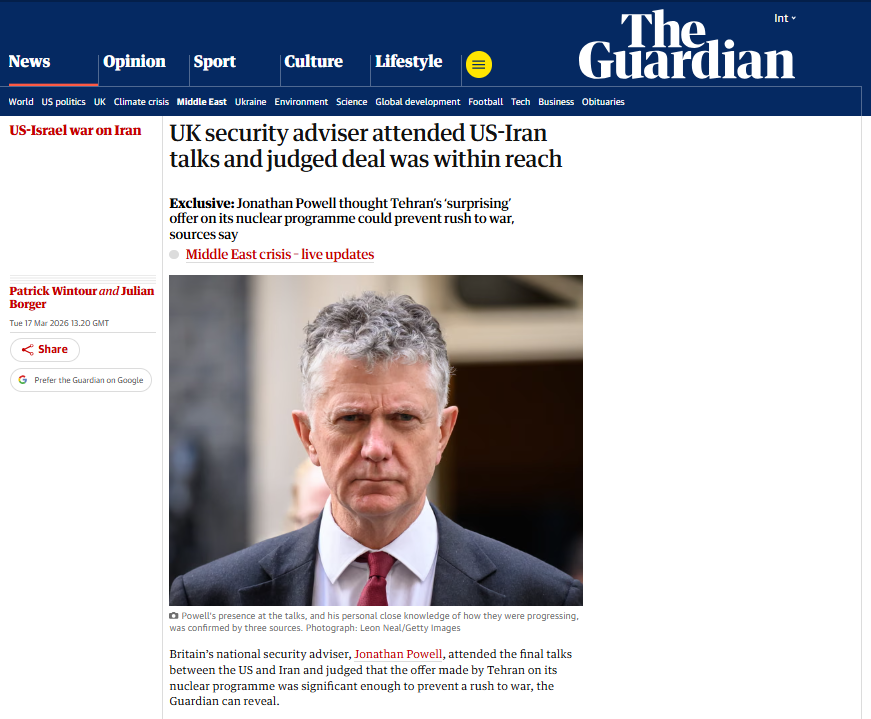 حضور بريطانيا مفاوضات أمريكا وإيران