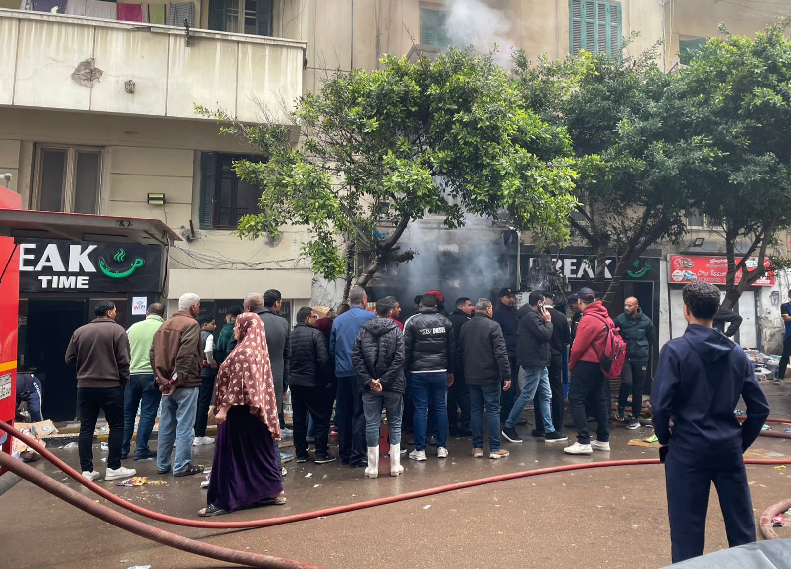 السيطرة علي حريق محل في الإسكندرية السيطرة علي حريق محل في الإسكندرية