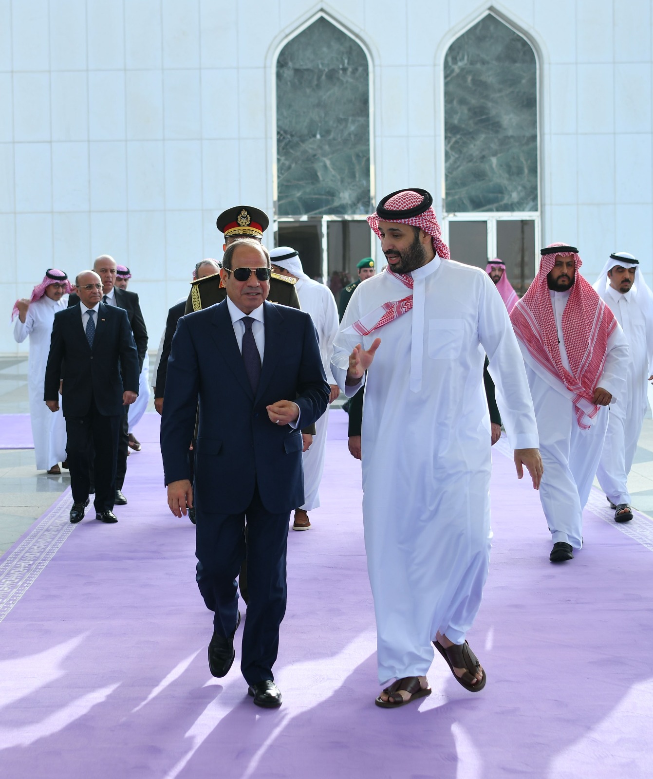 الرئيس عبد افتاح السيسي في زيارة للملكة العربية السعودية  (6)