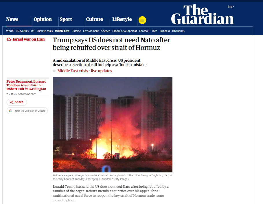 هجوم ترامب على الناتو