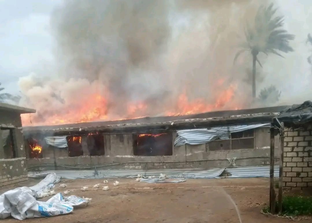 جانب من الحريق