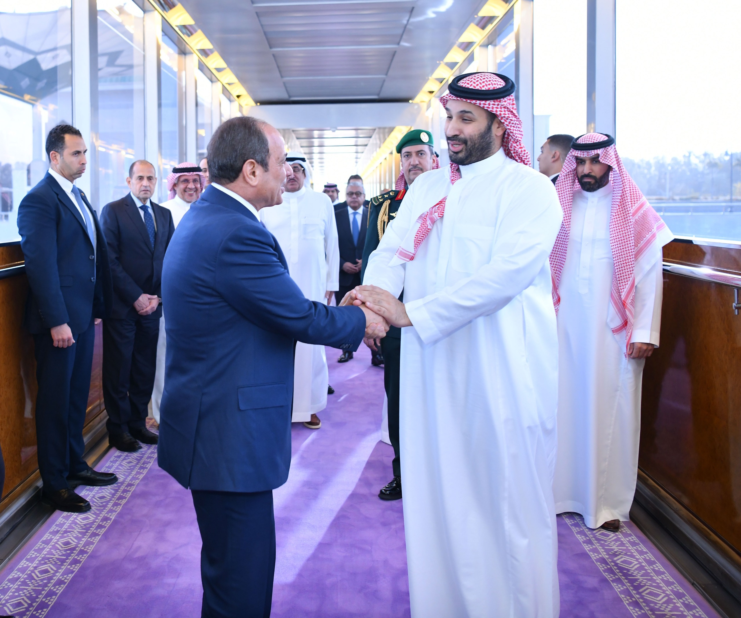 الرئيس عبد افتاح السيسي في زيارة للملكة العربية السعودية  (1)