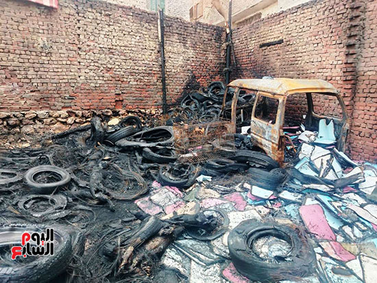 حريق محزن بالدويقة  (1)
