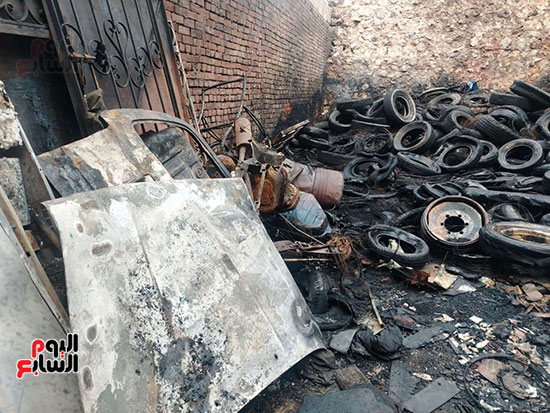 حريق محزن بالدويقة  (2)