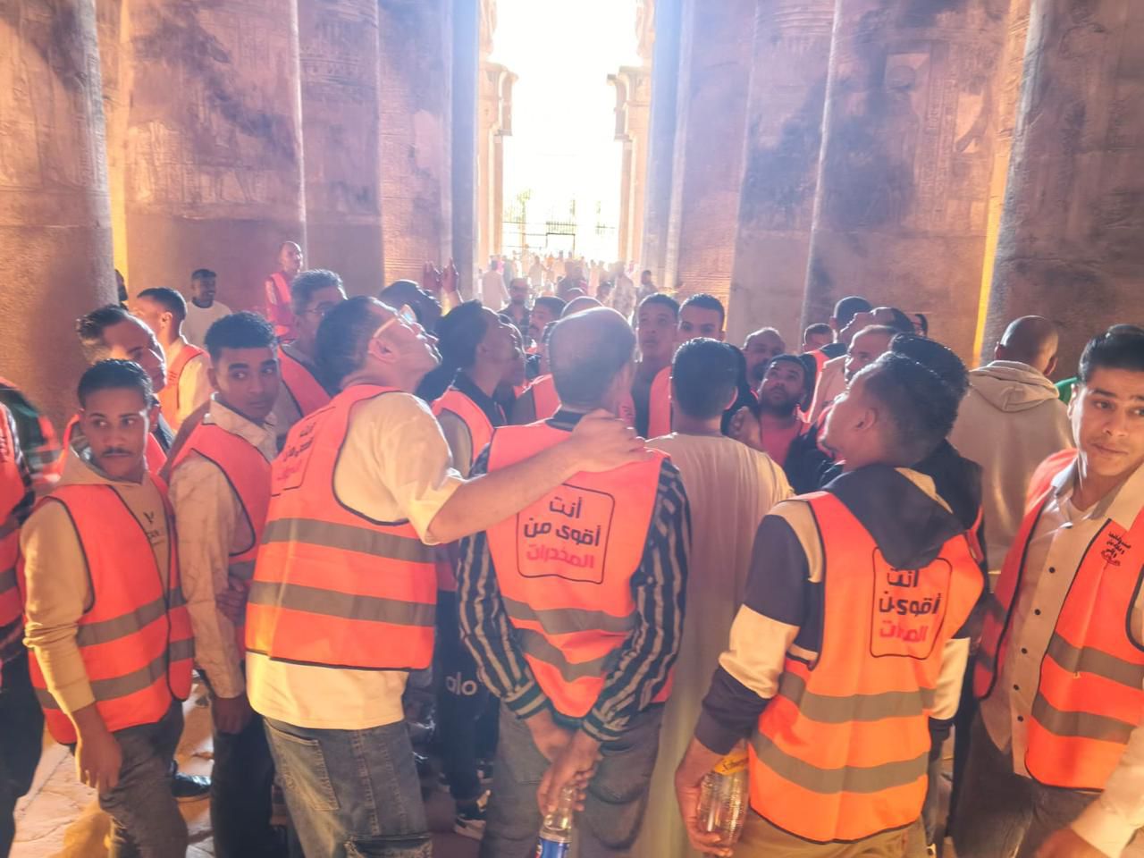 رحلة للمتعافين  من الإدمان   إلى معبد دندرة  ضمن  تقديم خدمات ما بعد العلاج  المجانى 