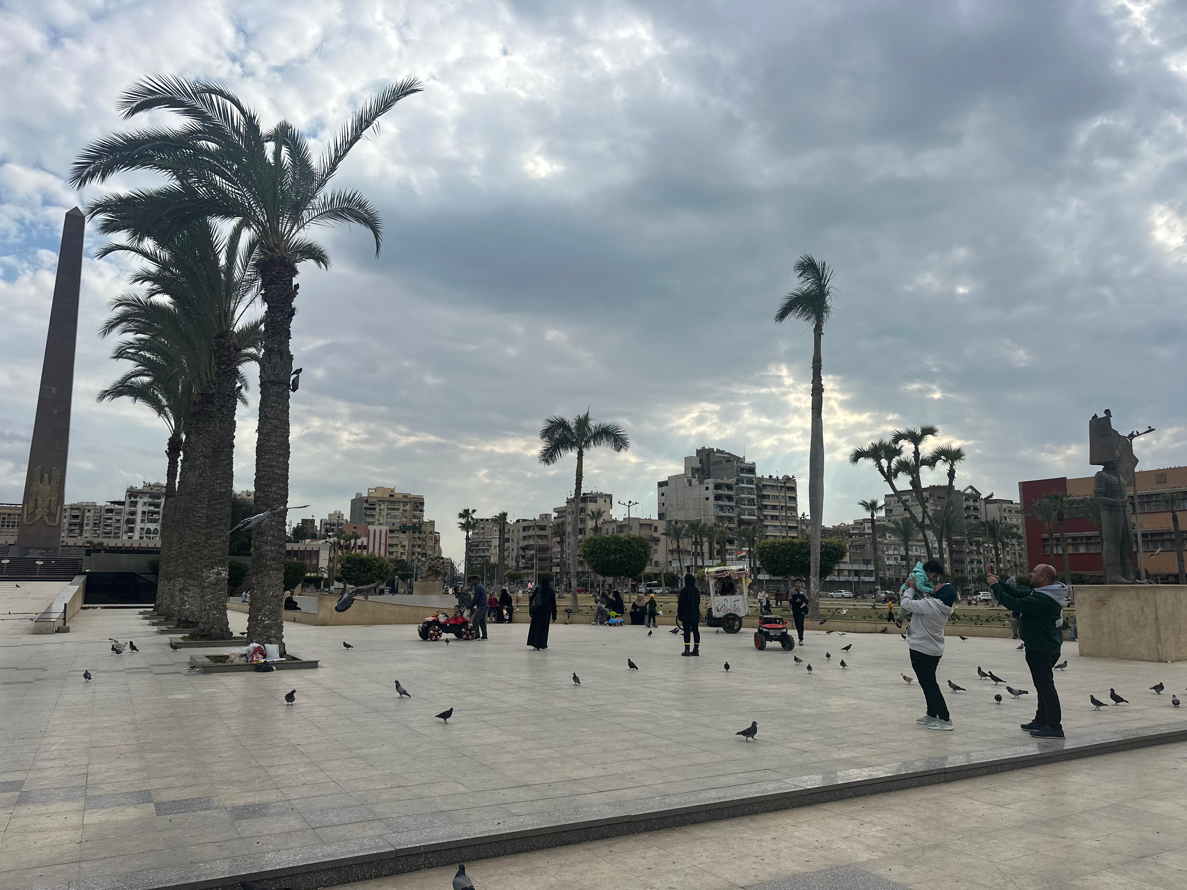 جانب من الحديقة