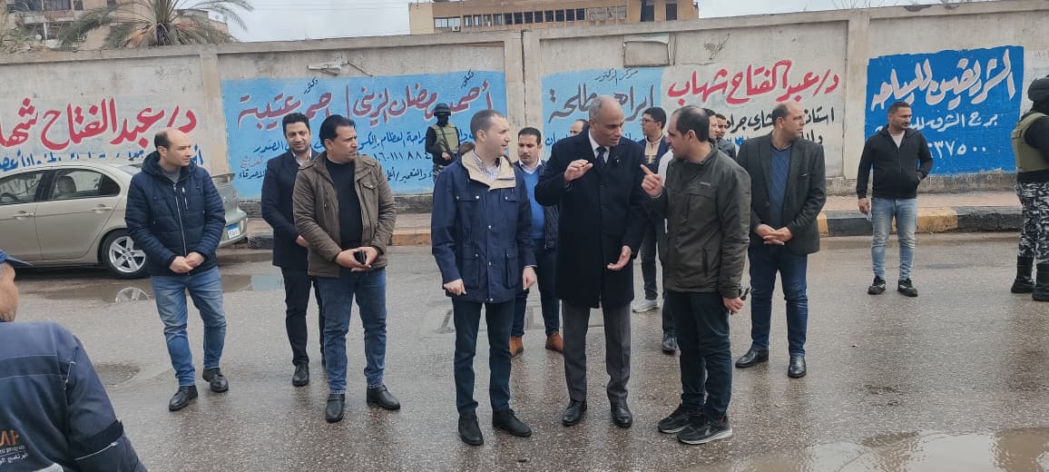 محافظ كفر الشيخ يتابع رفع مياه الامطار