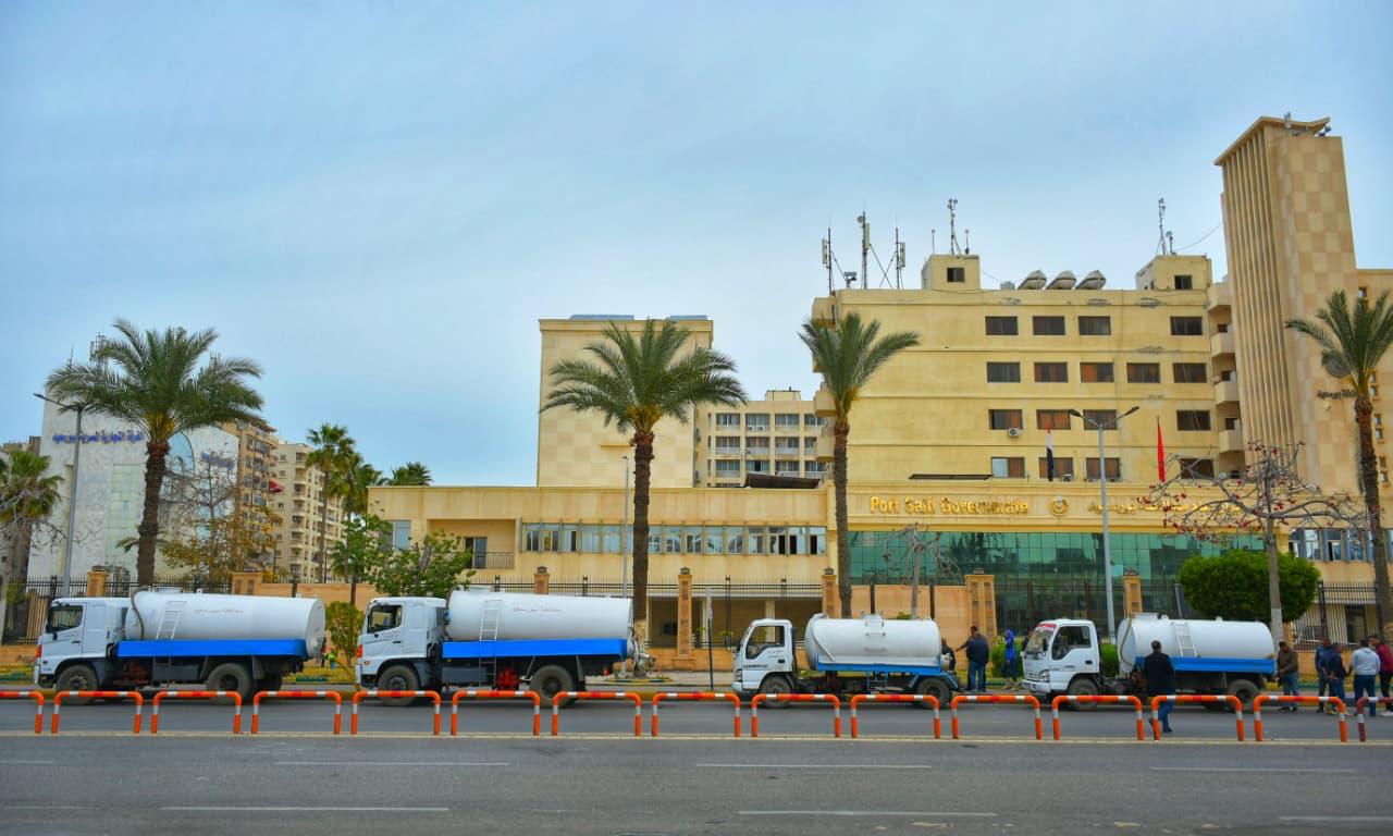 معدات وسيارات محافظة بورسعيد