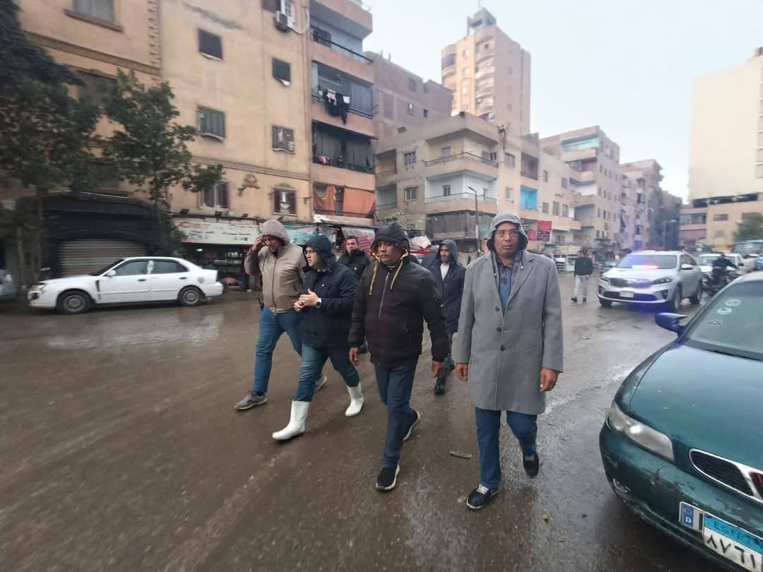 متابعة أعمال شفط المياة