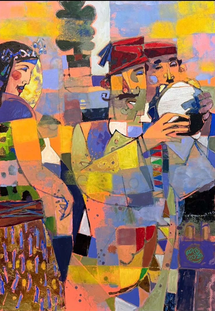 لوحة للفنان عاصم عبد الفتاح لوحة للفنان عاصم عبد الفتاح