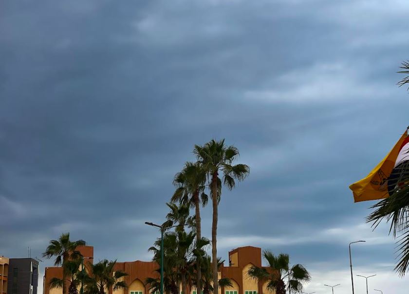 غيوم تغطي سماء العريش الان