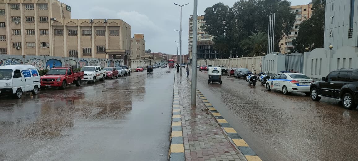 هطول أمطار بكفر الشيخ