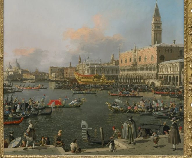 لوحة الفنان الإيطالي كاناليتو