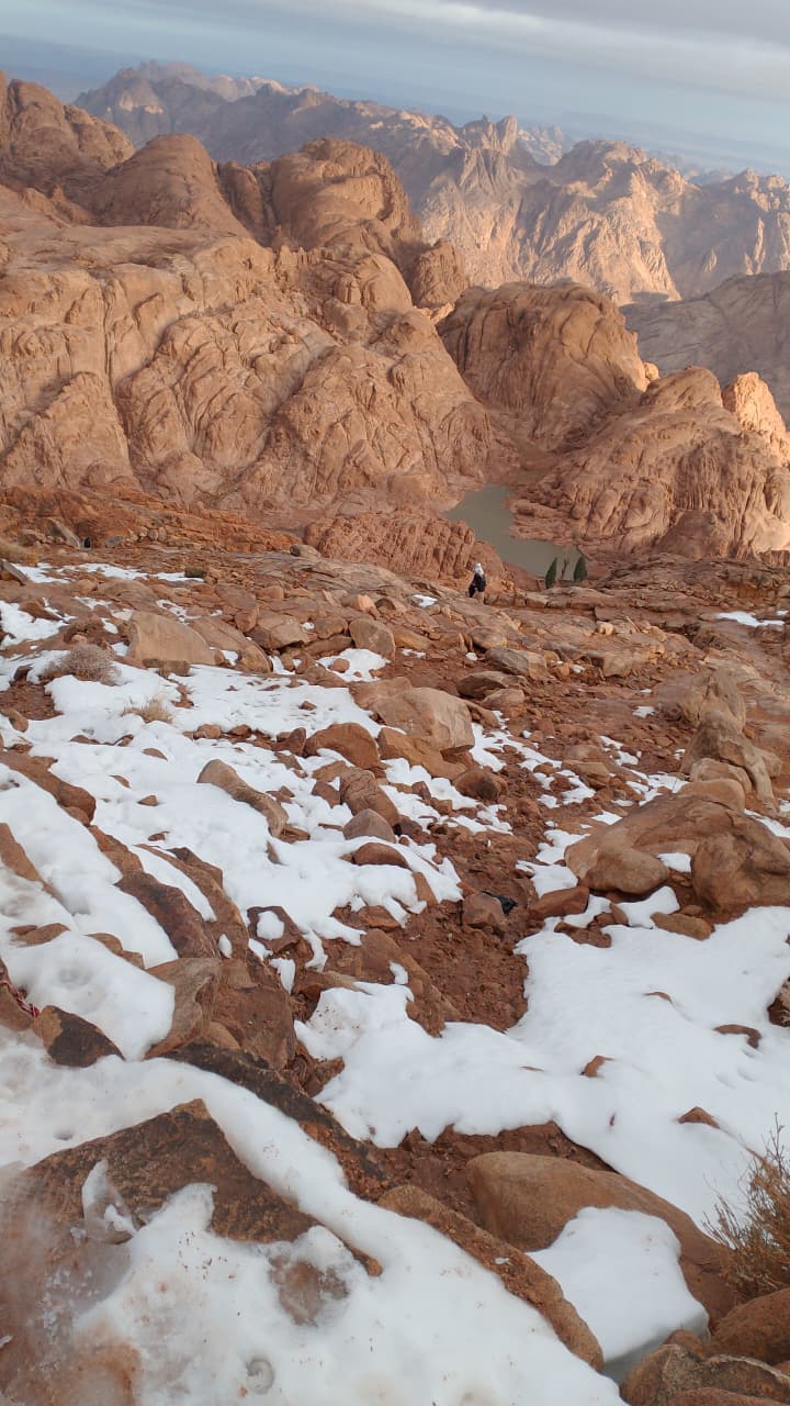 ثلوج بجنوب سيناء