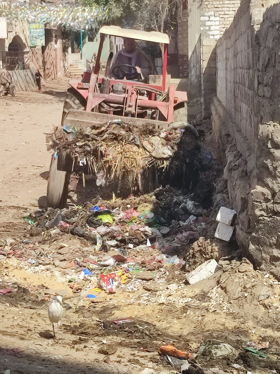 رفع تراكمات القمامة