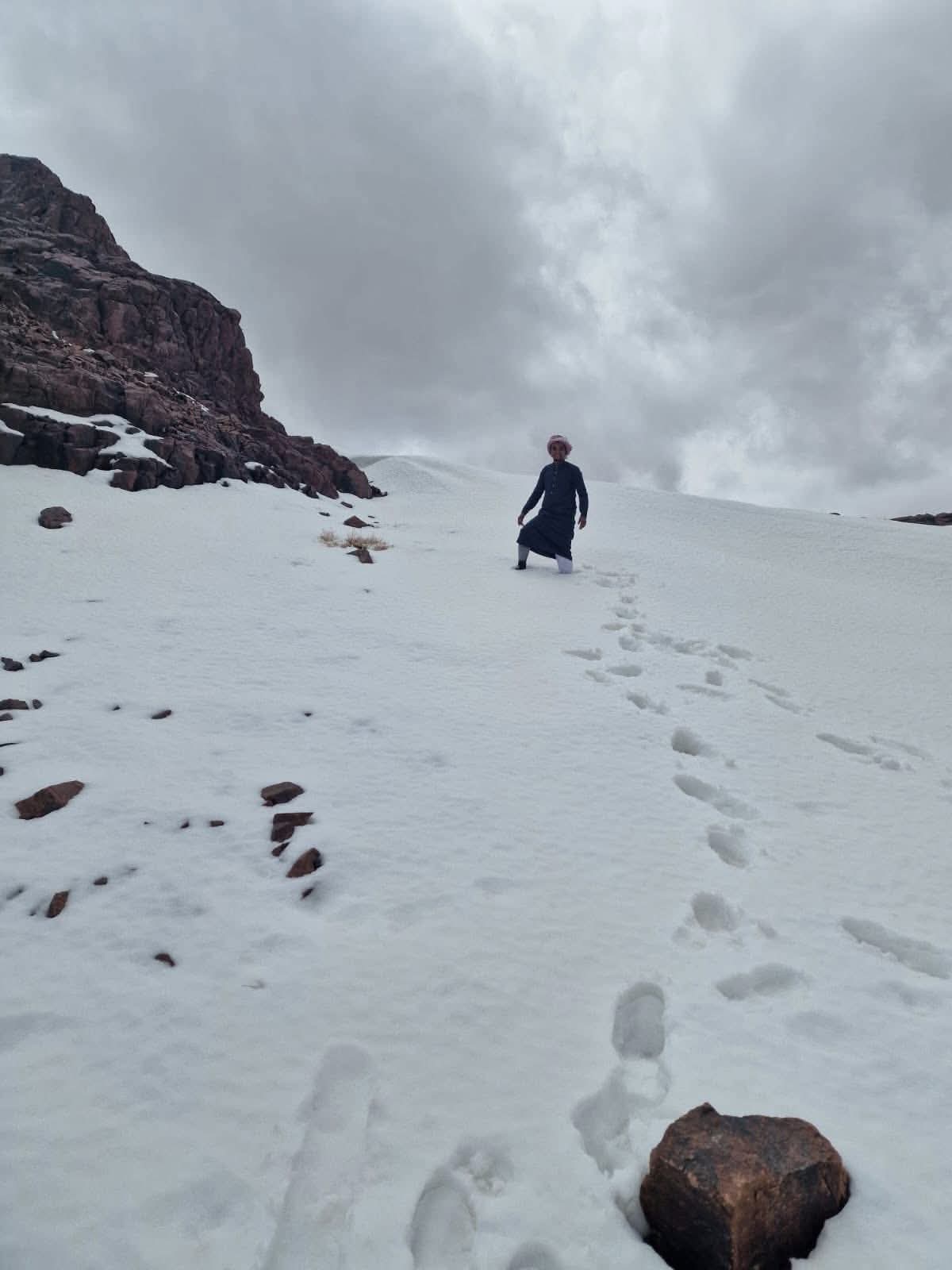 سقوط ثلوج بسانت كاترين