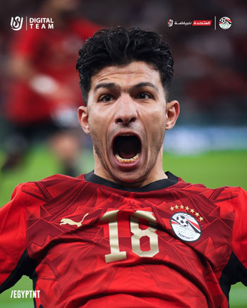 احتفال حمدى عيسى بالهدف الأول