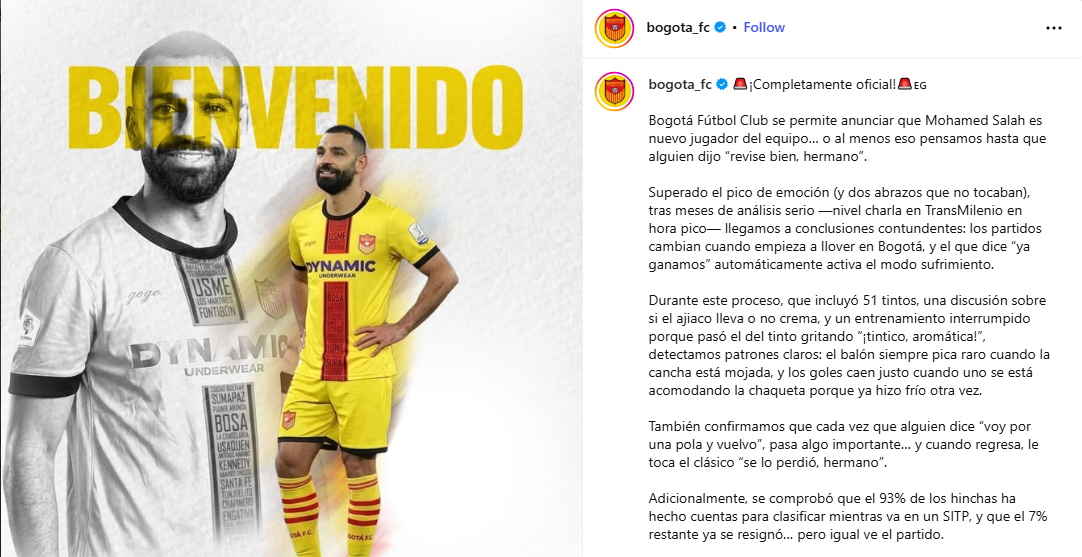 بيان النادي الكولومبي